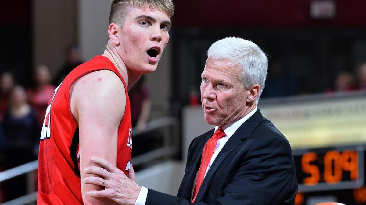 Davidson’s Peyton Aldridge, left, was averaging 15.3 points per contest at game time. He had seven points in the first half Wednesday against VCU and had 15 overall.