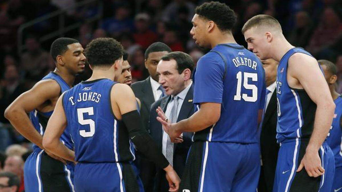 
Duke coach Mike Krzyzewski is 82-26 all-time in NCAA tournament games. 
