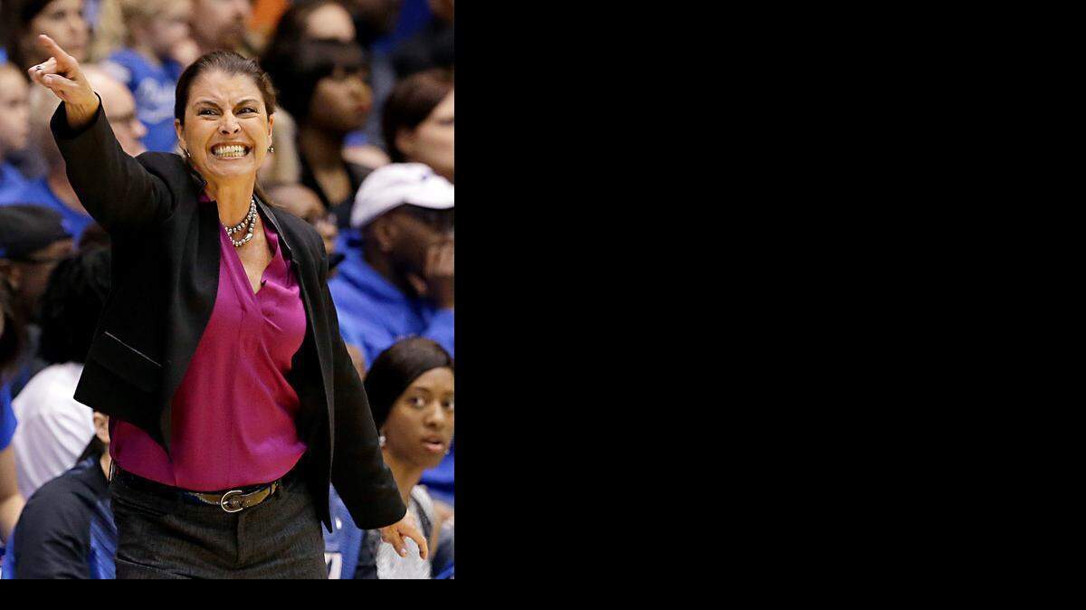 
Duke coach Joanne P. McCallie calls the Blue Devils’ rivalry with Maryland “a really, really special thing.” The longtime rivals face each other Saturday in Spokane, Wash., in the Sweet 16 of the NCAA women’s basketball tournament.
