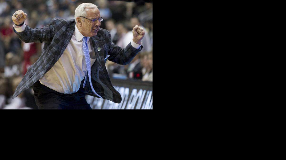 
Fortunately for North Carolina coach Roy Williams, his demeanor at the end of Saturday’s game did not match his reaction to a turnover by his team during the second half against Arkansas. The Tar Heels won 87-78 to advance to the Sweet 16 for the first time since 2012.
