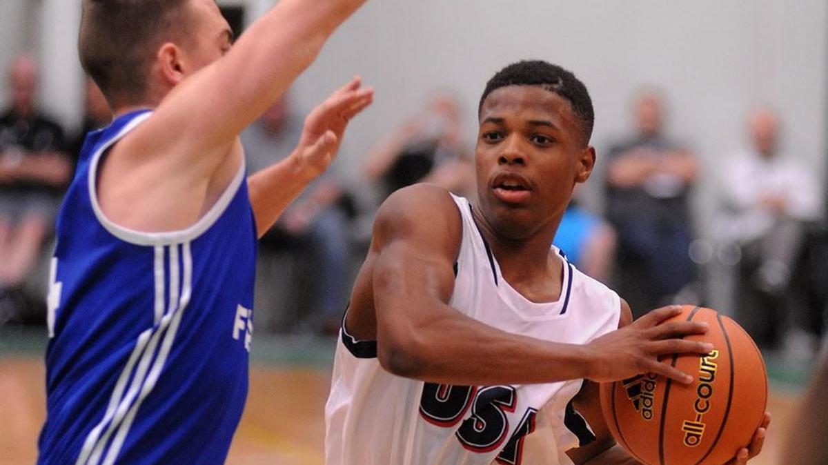 
Fayetteville’s Dennis Smith Jr., right, has been compared to other great point guards such as John Wall, for his natural athletic ability, and Allen Iverson, for his electric quickness and scoring ability.


