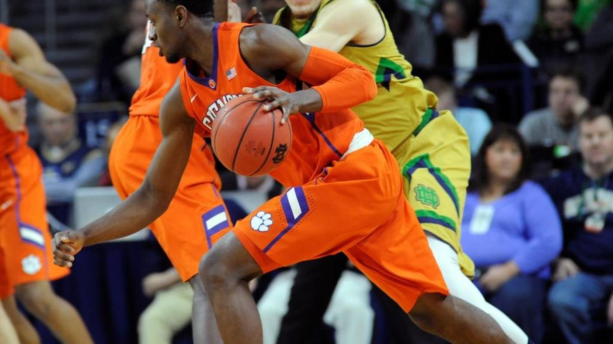 Former Clemson guard Austin Ajukwa (1) will be eligible to play during the second semester of the 2016-17 season and will have another season of eligibility remaining after that.