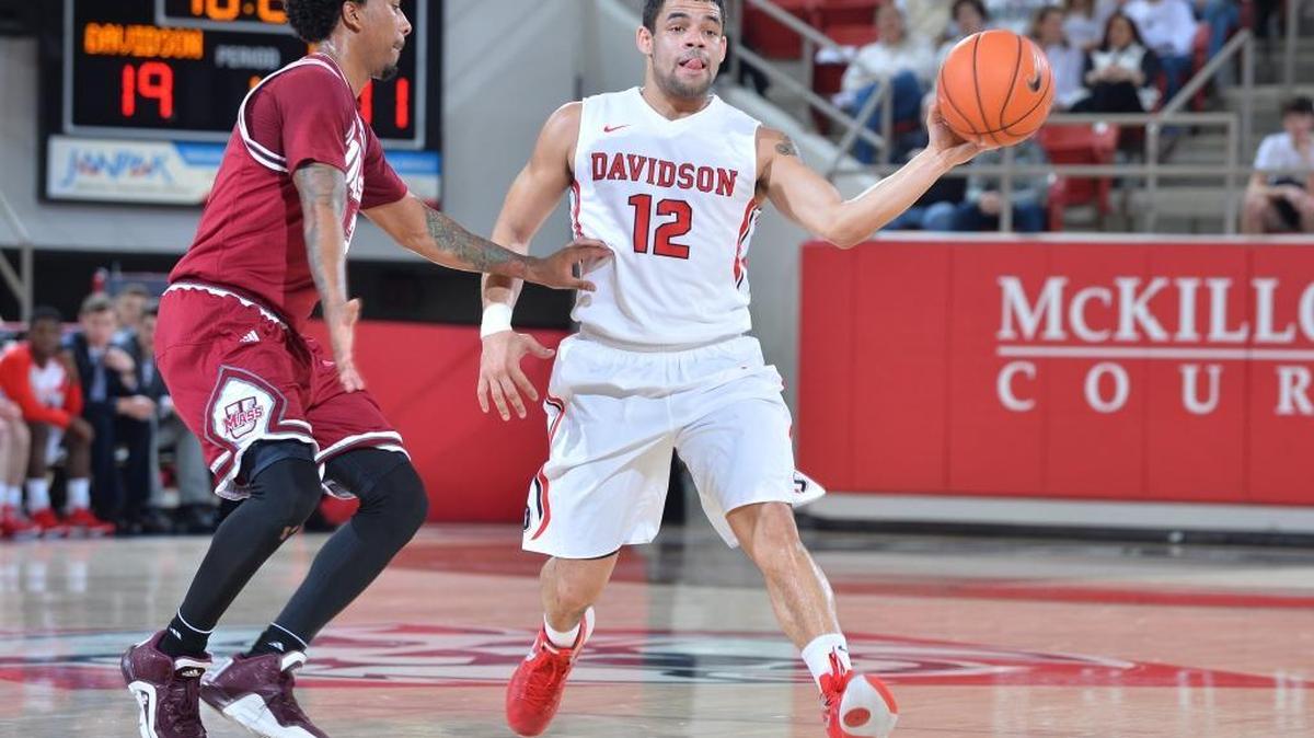 Davidson guard Jack Gibbs and the Wildcats open play Thursday in the Atlantic 10 men’s basketball tournament in Brooklyn, N.Y. Davidson will face either Duquesne or LaSalle at 9 p.m.
