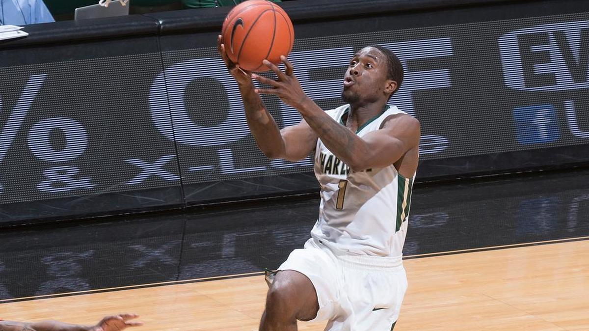 Braxton Ogbueze goes up for two of his 19 points Saturday night against Western Kentucky.