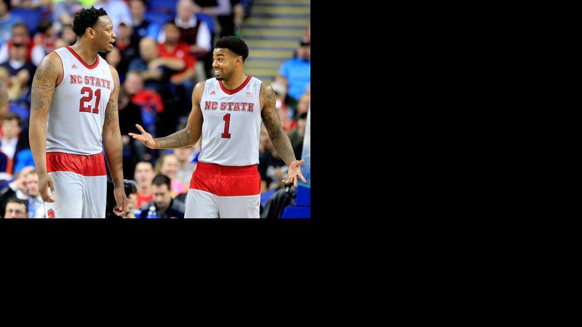 
Could N.C. State's Trevor Lacey, right, BeeJay Anya and the Wolfpack have an NCAA date with Kentucky? Or a trip out West? 
