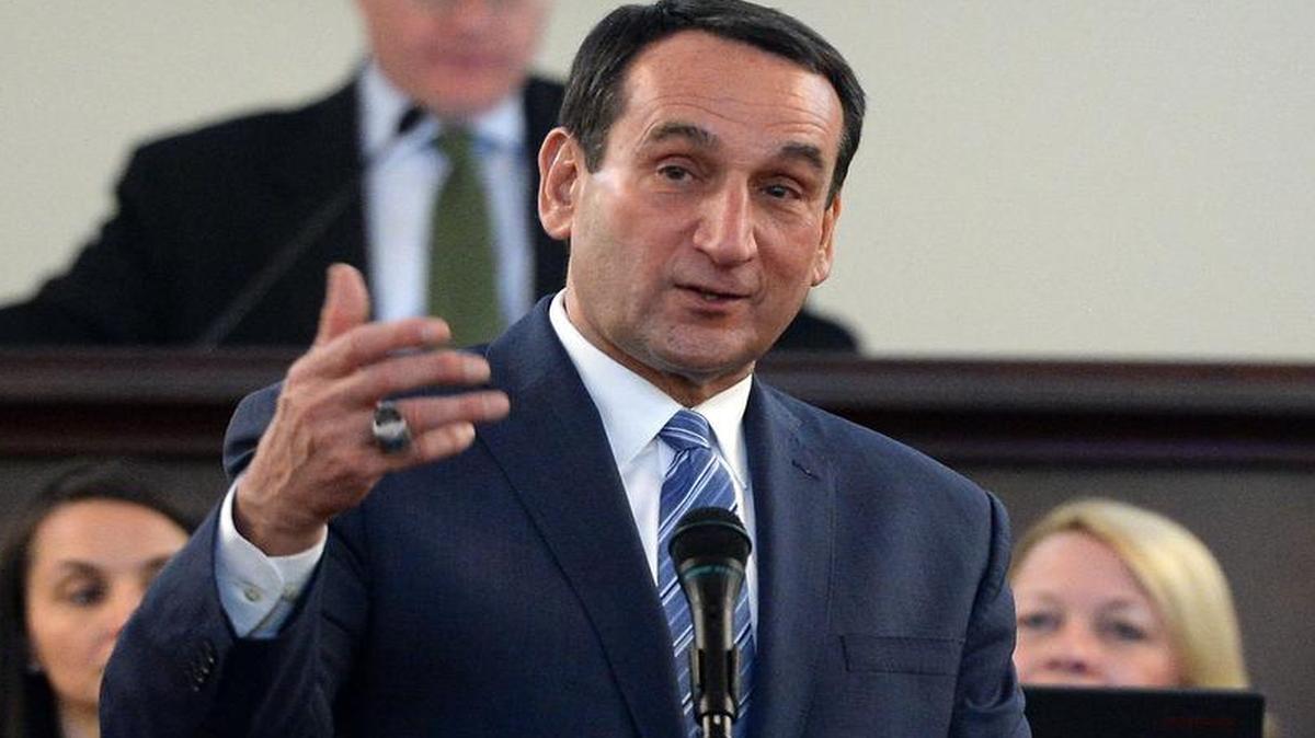 
Duke head coach Mike Krzyzewski
