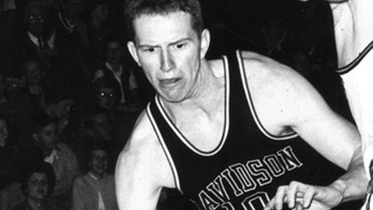 Former Davidson men’s basketball star Bill Jarman in 1963. Jarman died Thursday. He was 75.