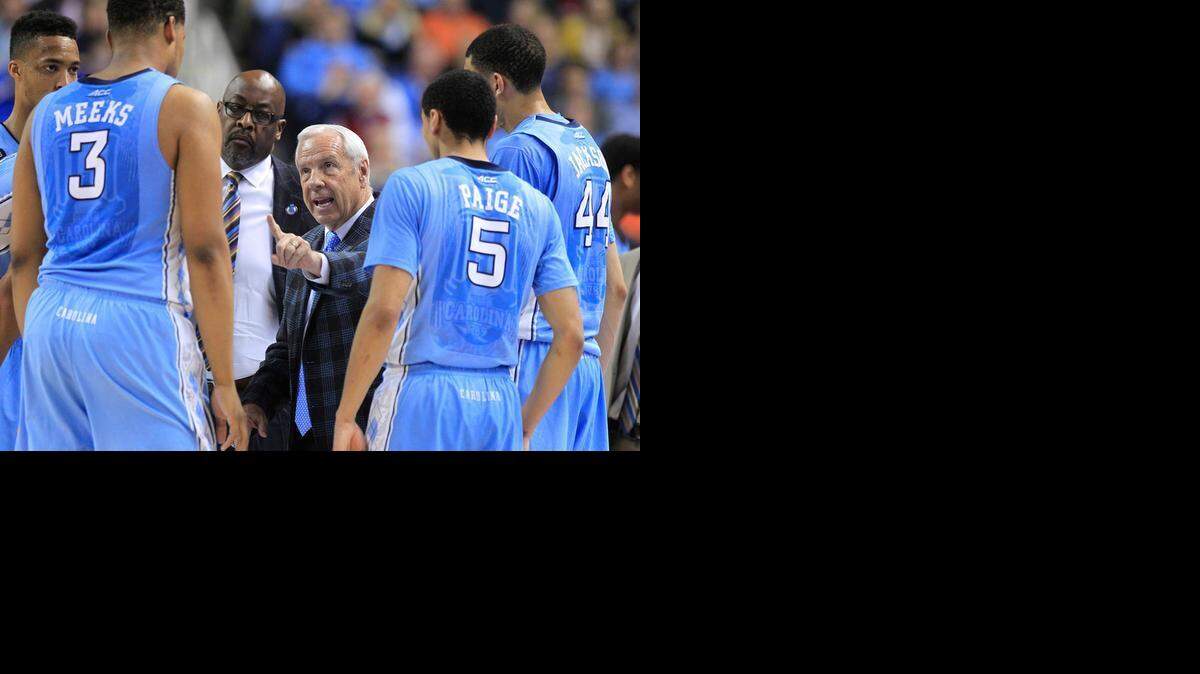 
North Carolina coach Roy Williams will benefit next season from the return of four starters, including Kennedy Meeks, Marcus Paige and Justin Jackson, right.
