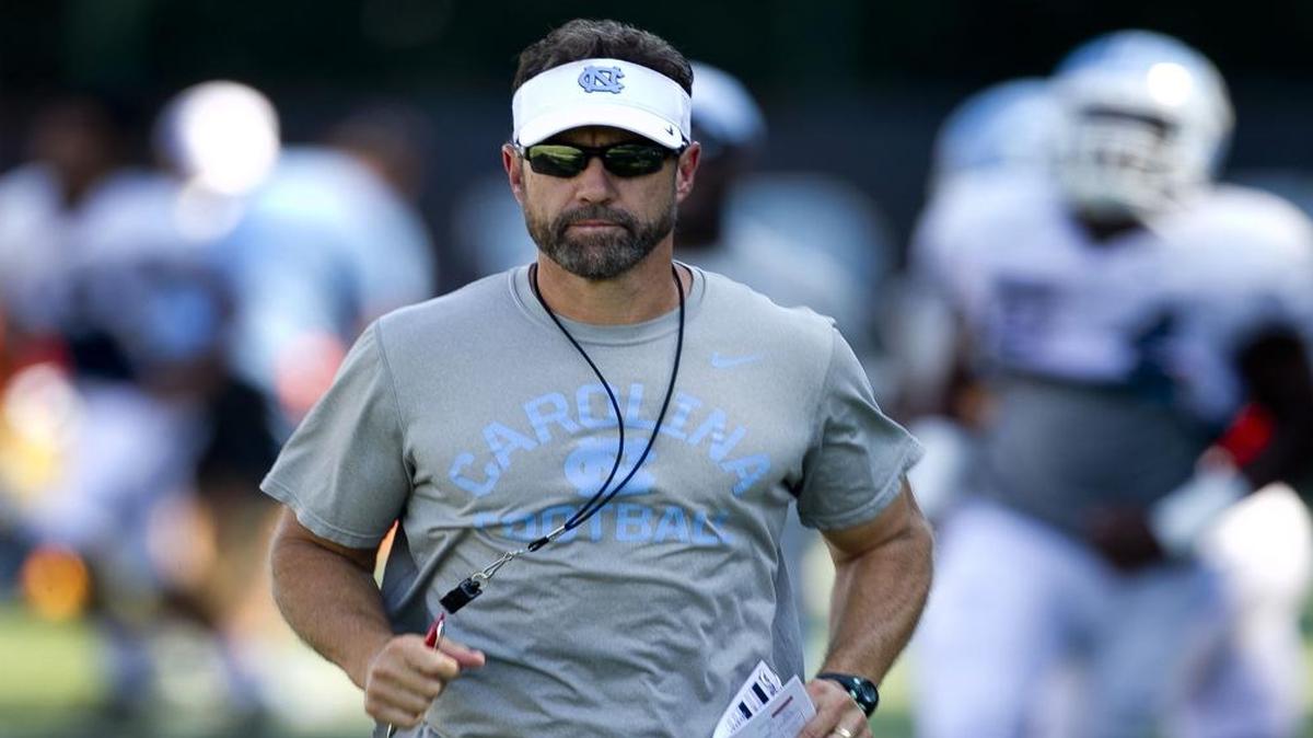 North Carolina football coach and the Tar Heels will play host to Virginia Tech on Saturday.
