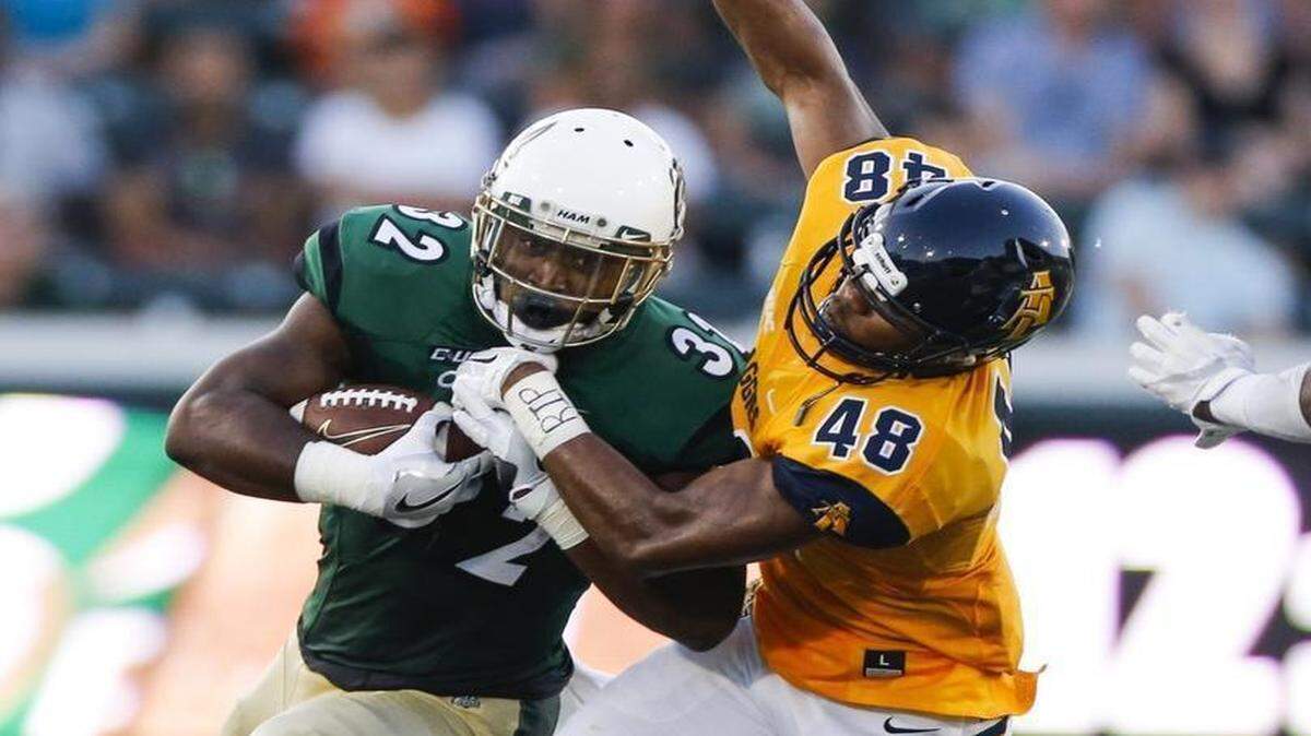 Charlotte 49ers running back Benny LeMay (32) rushed for a career-high 158 yards, 125 of those in the second half. The running attack wore down N.C. A&T, and the 49ers probably wished the game had lasted another five minutes.