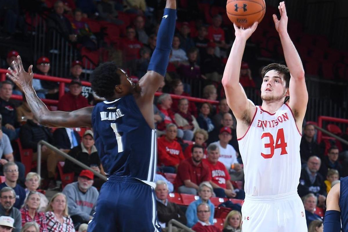 Davidson freshman Luke Frampton leads the Atlantic 10 in 3-pointers made (58) and attempted (155). His 37.4 3-point shooting percentage ranks eighth in the conference.