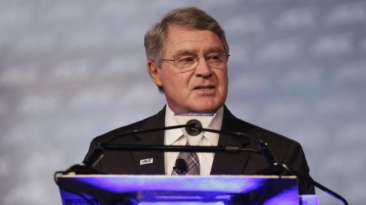 ACC Commissioner John Swofford says the relationship between schools and shoe-and-apparel companies should be reviewed and potentially reined in, in response to the recent federal investigation.