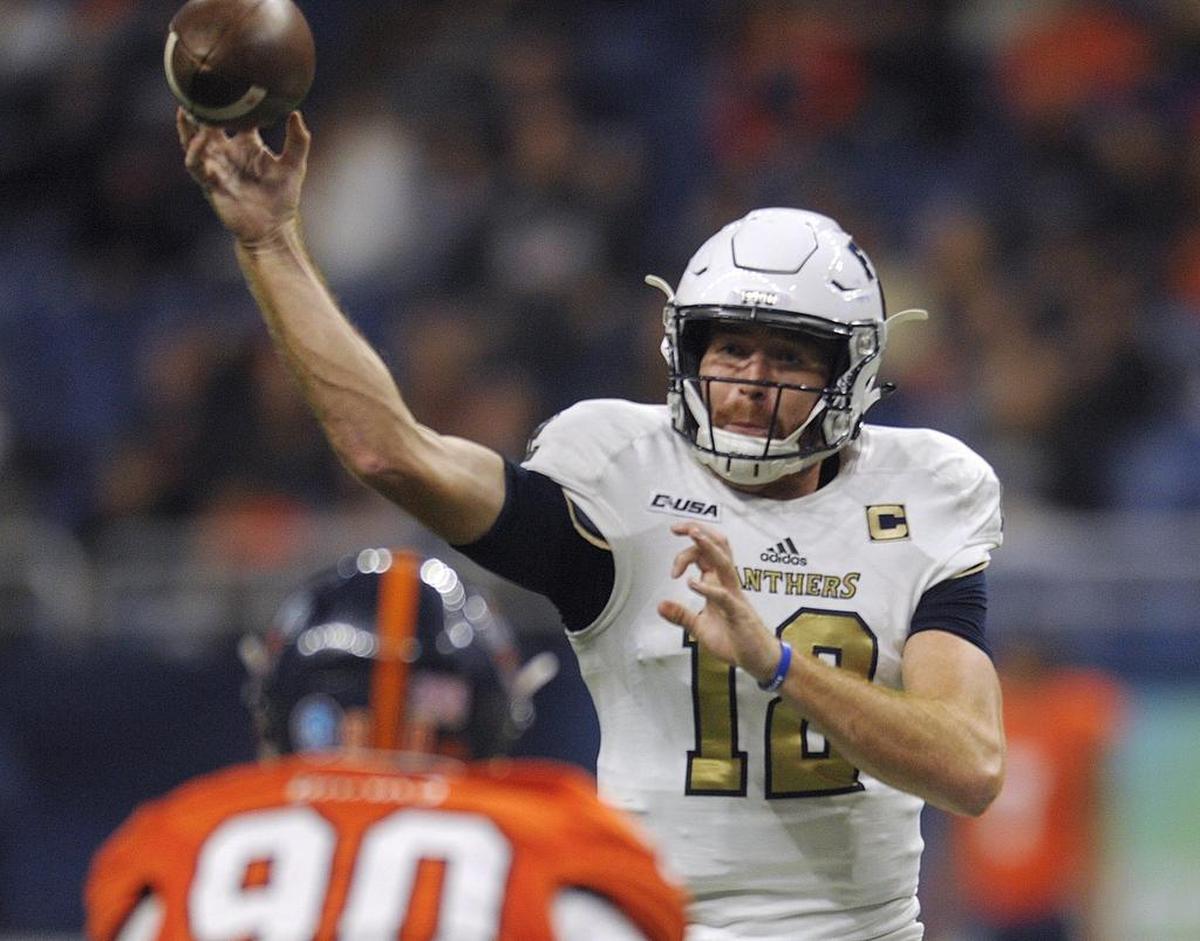 Florida International quarterback James Morgan leads Conference USA in pass efficiency (163.7) and touchdown passes (24). Morgan and the Panthers will visit the Charlotte 49ers on Saturday.