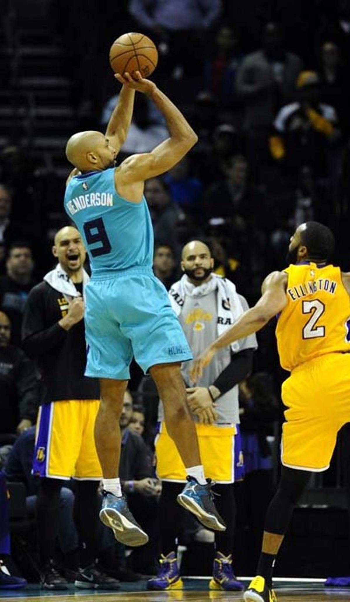 Gerald Henderson (9) played six seasons in Charlotte for the Bobcats and Hornets before being traded to Portland.