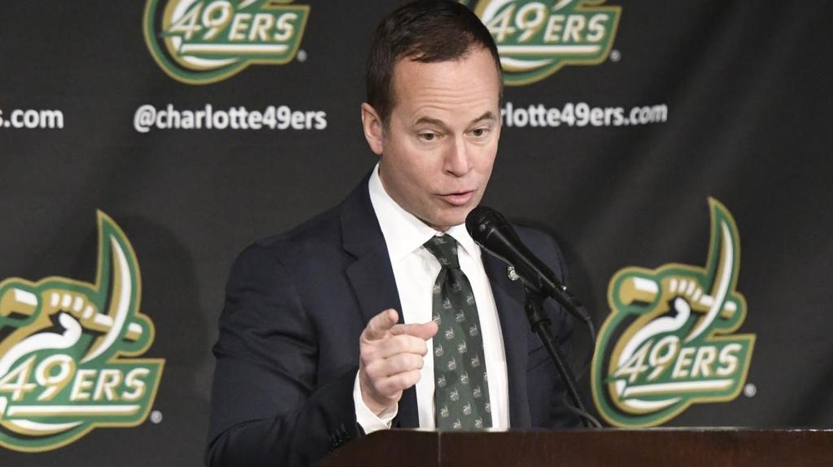 Mike Hill has been the athletic director for the Charlotte 49ers since 2018. He says Charlotte’s upcoming home football game against UNC will be the “biggest marquee opponent” the 49ers have ever hosted in their on-campus stadium.