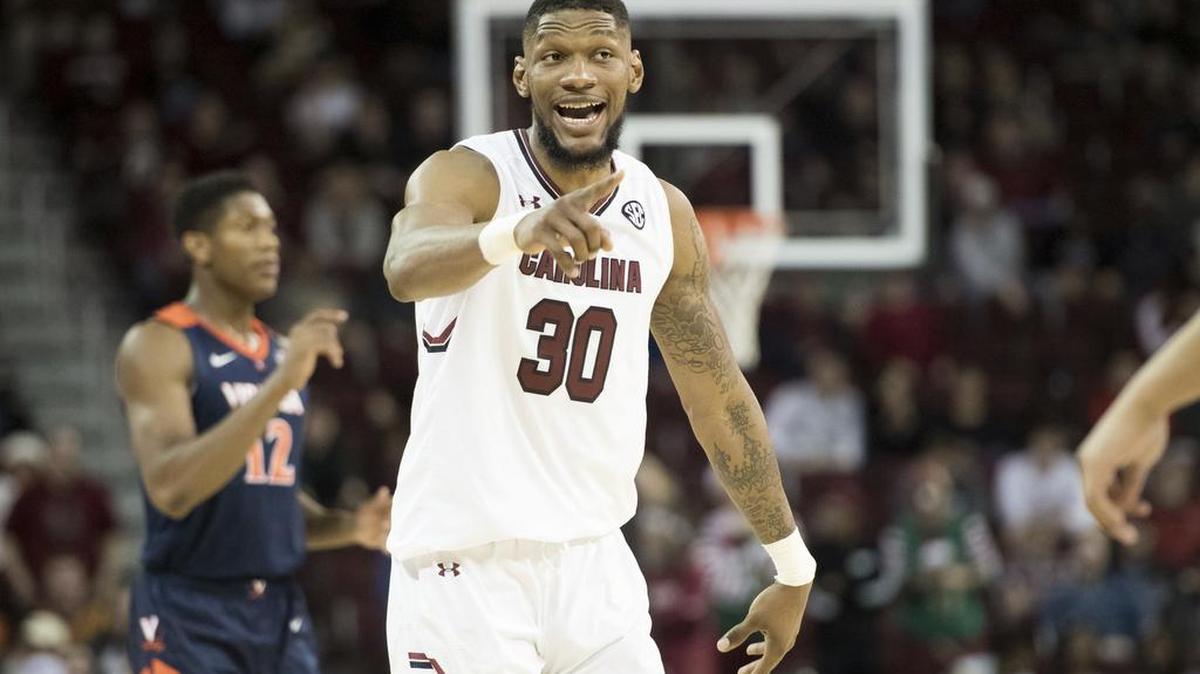 South Carolina forward Chris Silva and the Gamecocks will visit No.1-ranked Tennessee in SEC men’s basketball on Wednesday.