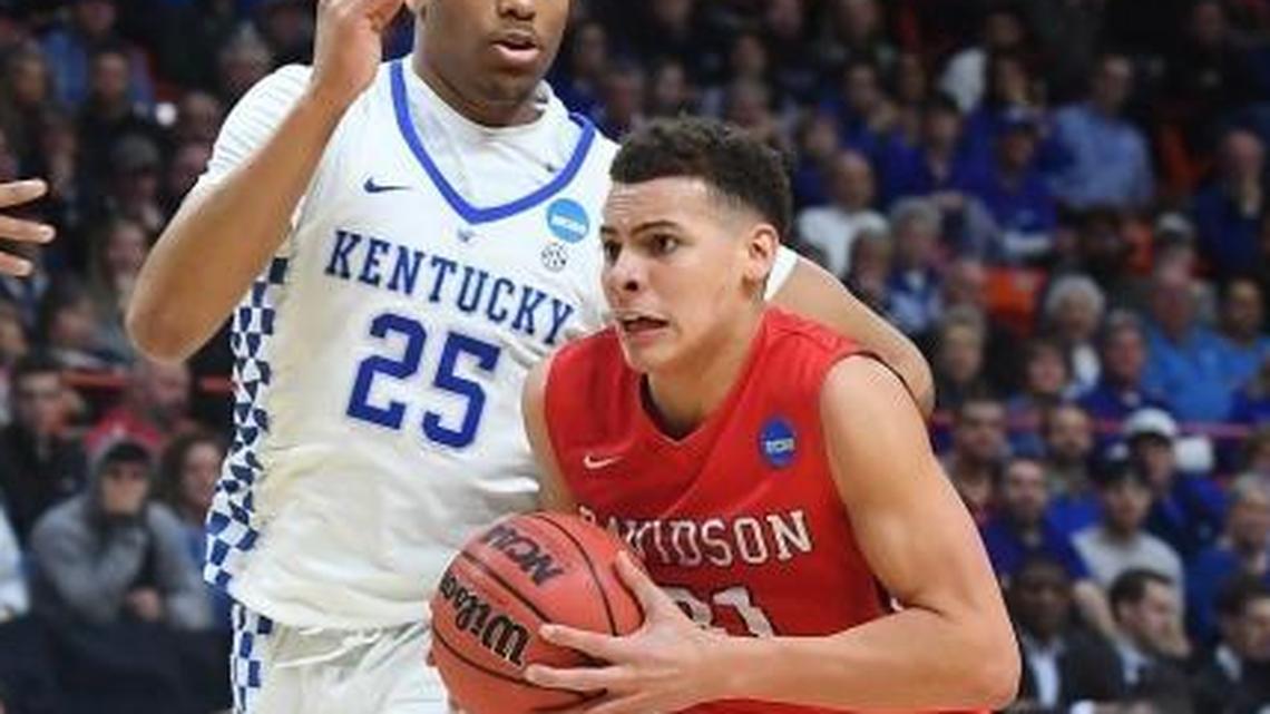 Davidson’s Kellan Grady (right) will be one of the Atlantic 10’s top players next season.