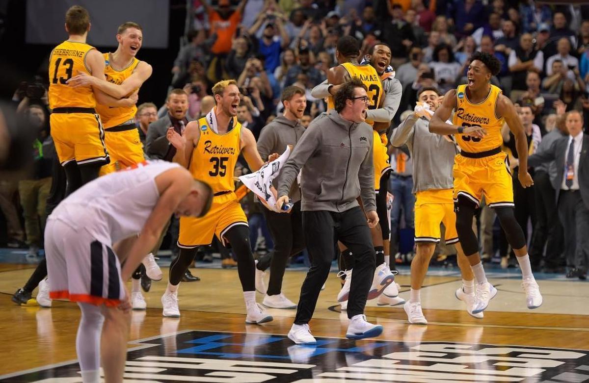 After No. 16 UMBC’s historic upset of No. 1 Virginia, there were no answers from Kyle Guy (left) and the Cavaliers – only tears.