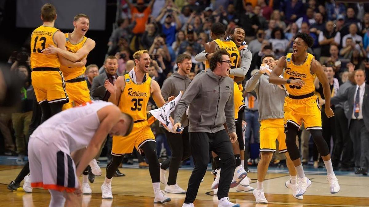 After No. 16 UMBC’s historic upset of No. 1 Virginia, there were no answers from Kyle Guy (left) and the Cavaliers – only tears.