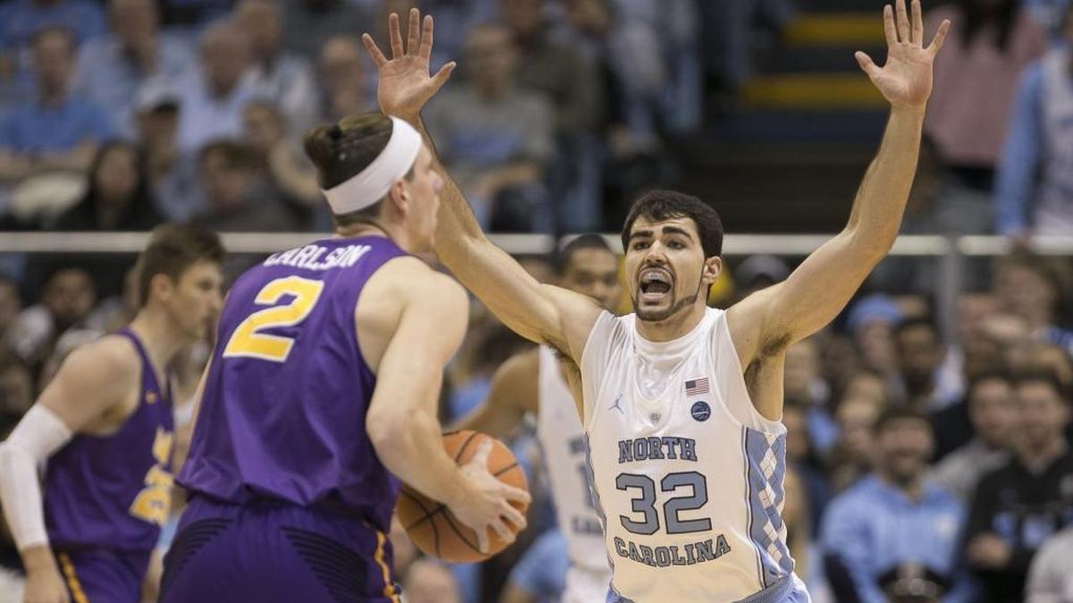 North Carolina forward Luke Maye and the Tar Heels will play Davidson Friday night at Spectrum Center. It will be a homecoming for Maye, who was an all-state boys’ basketball player at Hough High.