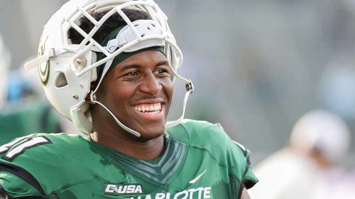 Charlotte 49ers linebacker Juwan Foggie leads the country with six interceptions this season. He has returned two for touchdowns. Saturday, Foggie and the 49ers will visit Tennessee at 100,000-seat Neyland Stadium.