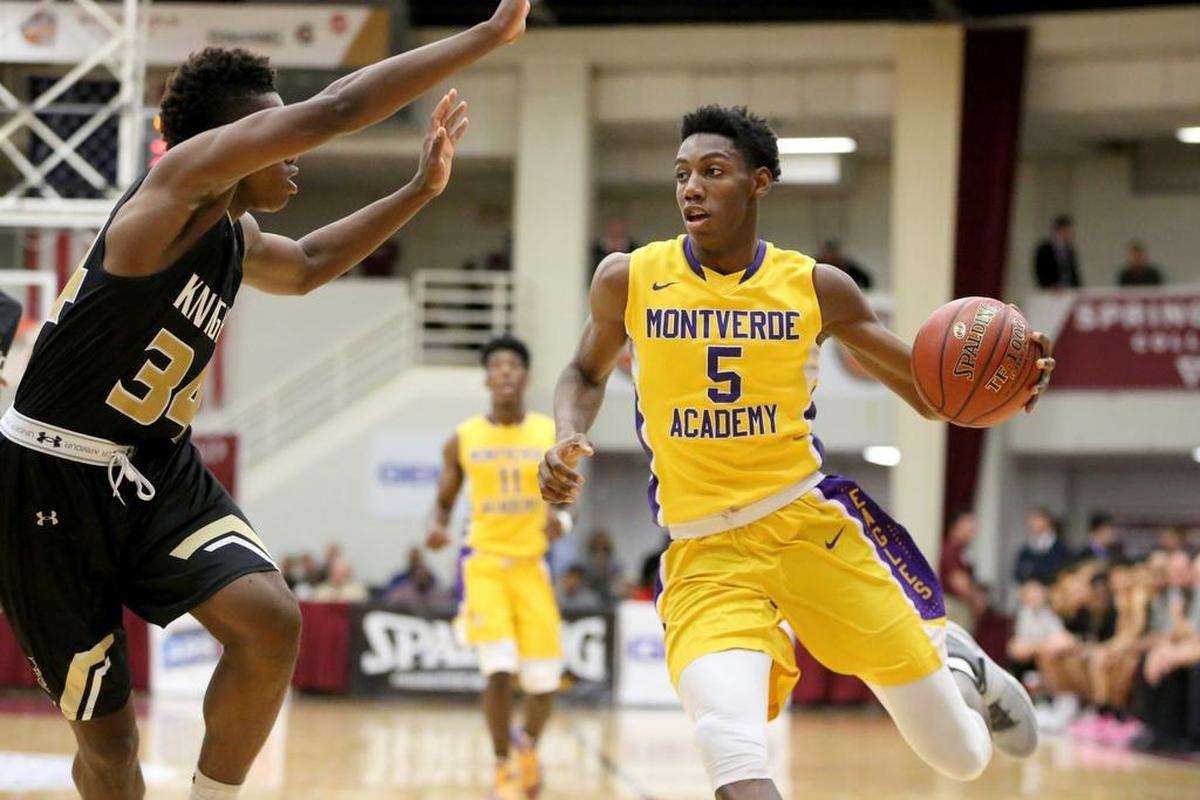 Montverde Academy's RJ Barrett, right, a 6-6, 180-pound, five-star small forward and the No. 1 overall prospect in the Class of 2018, is set to make is college announcement on Nov. 10.