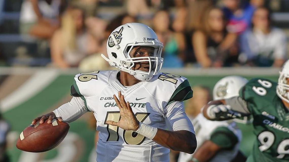 Charlotte 49ers quarterback Hasaan Klugh didn’t find out until Sunday that he was starting, but the Concord native made the most of it.
