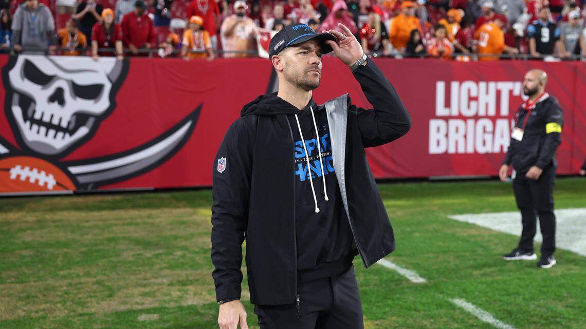 Dave Canales won’t blame refs in Panthers’ loss to Bucs. Here’s what he said