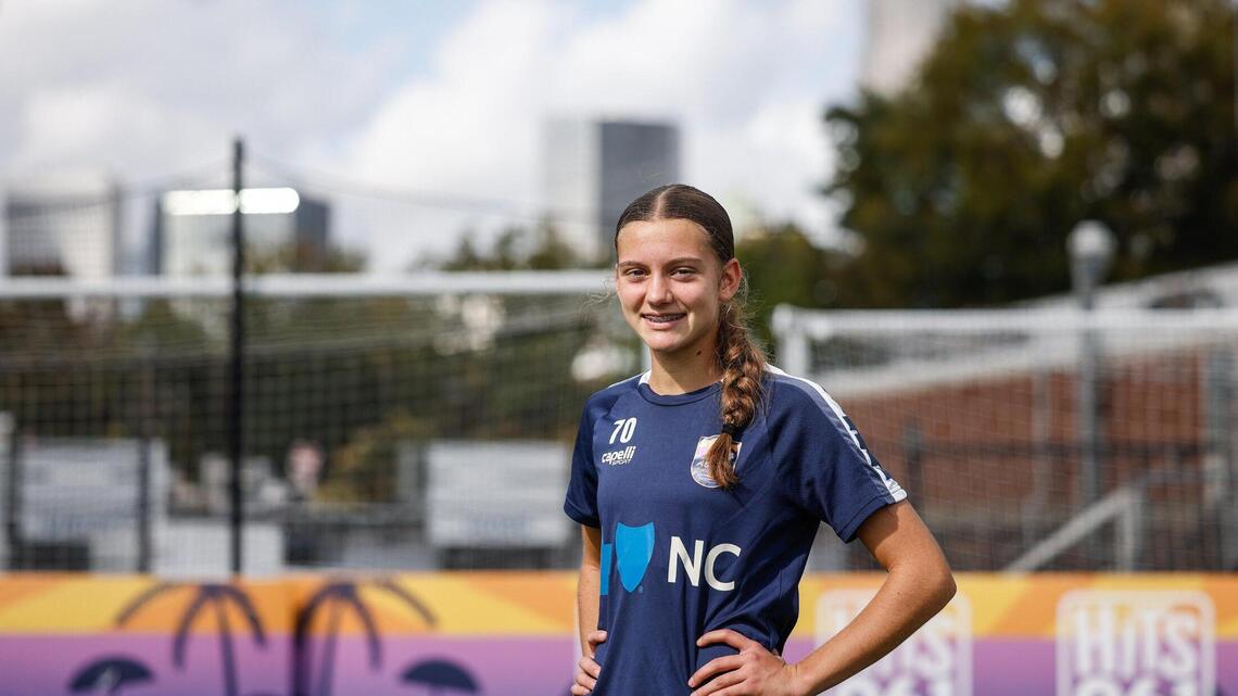 Carolina Ascent FC player with big dreams just made her pro debut. She’s only 14
