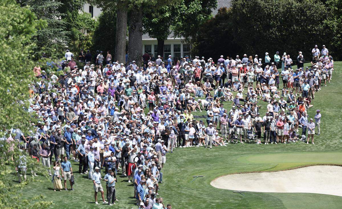 Hundreds of people gather at the 2026 Truist Championship at the Quail Hollow Club in Charlotte on Thusday, May 7.