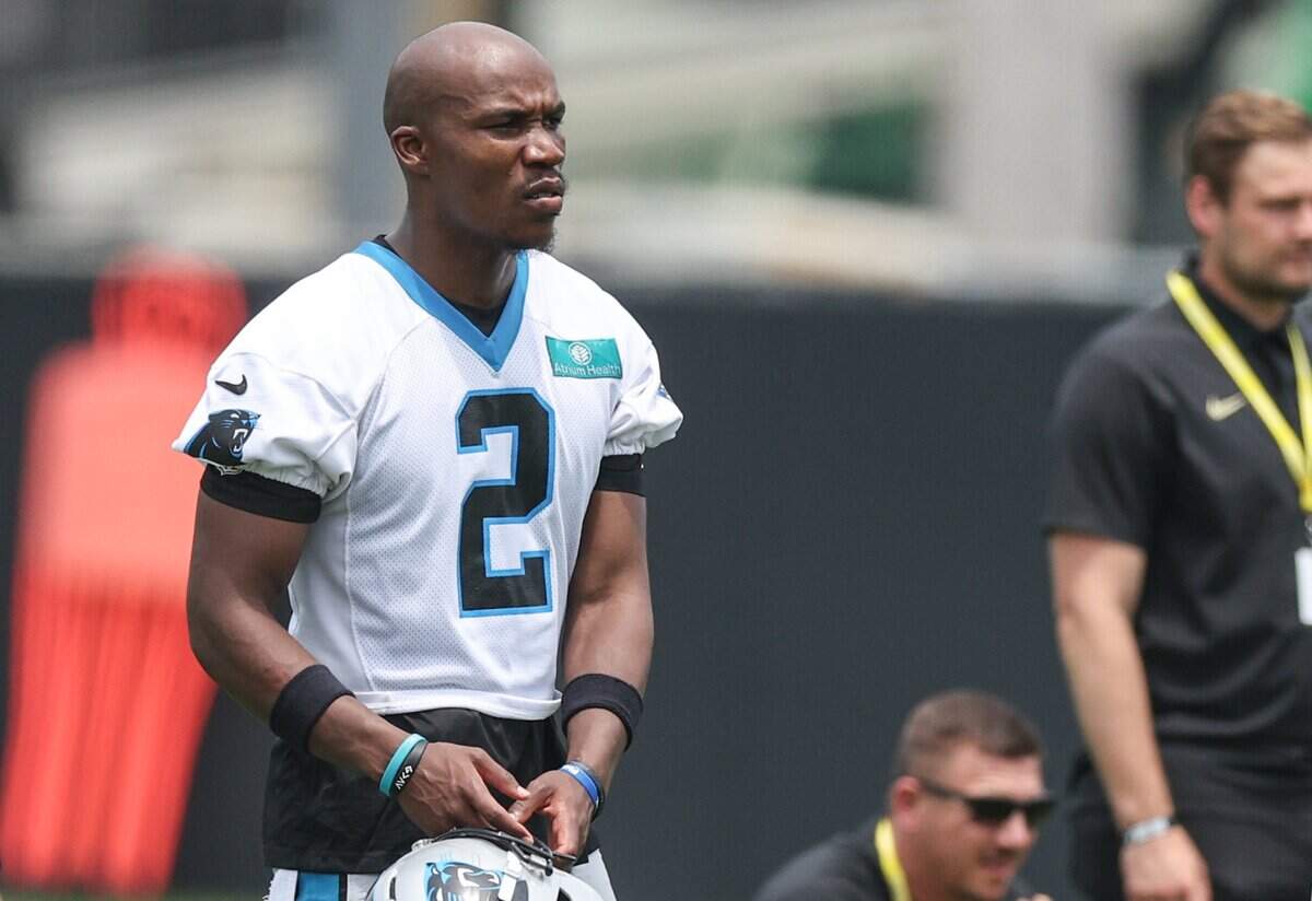 Panthers cornerback Mike Jackson during mandatory minicamp in Charlotte on Tuesday, June 9, 2026.