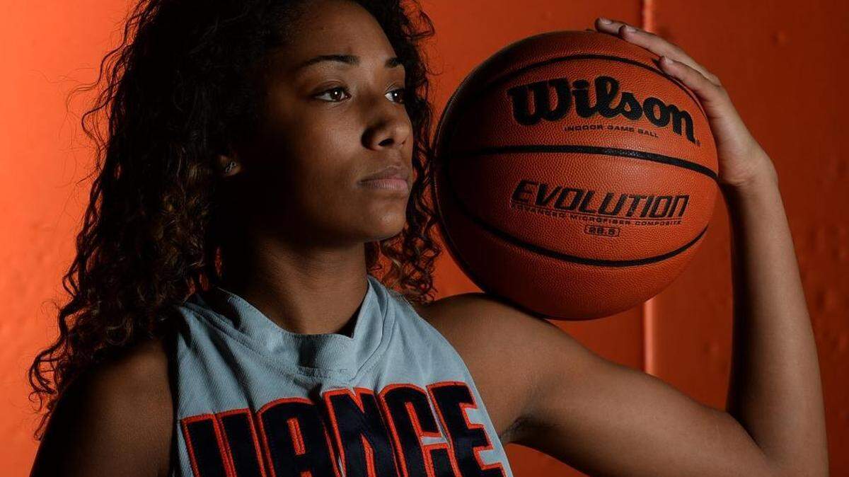 Vance sophomore guard Ahlana Smith has four D1 offers and about 20 schools showing interest after a freshman year where she averaged 20 points despite sometimes being triple teamed. This year, Vance returns three D1 recruited guards plus her half sister, Dezia Lawrence, and looks to make a 3-20 record turn into 20-3.