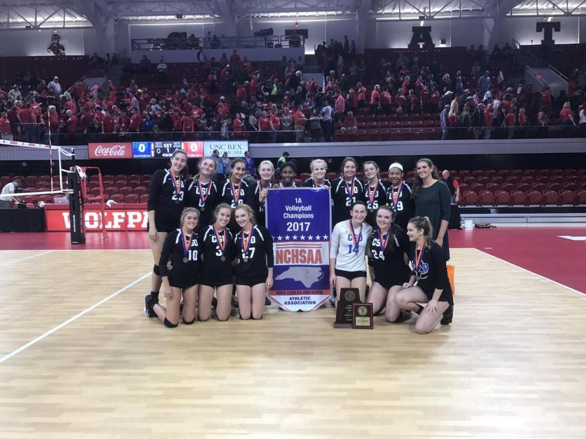 Community School of Davidson’s volleyball team won the NCHSAA 1A state title Saturday