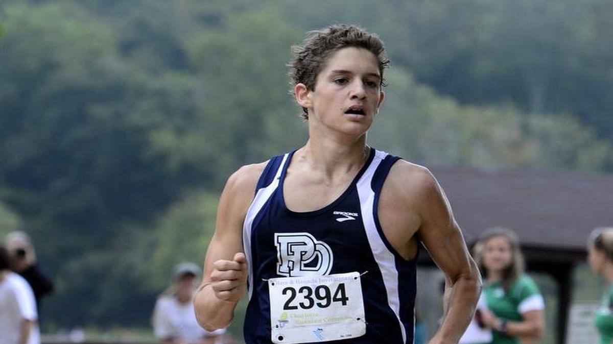 Providence Day cross country star Noah Dolhare