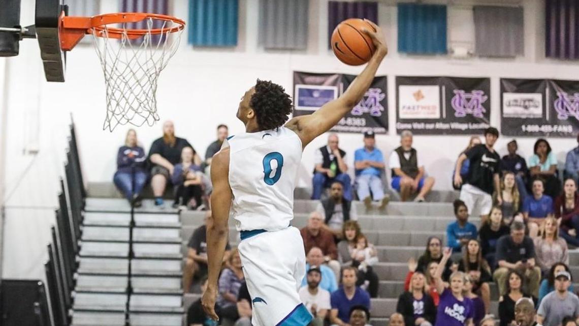 One rival coach thinks Cox Mill’s Wendell Moore (0) will have a short college career before heading to the NBA.