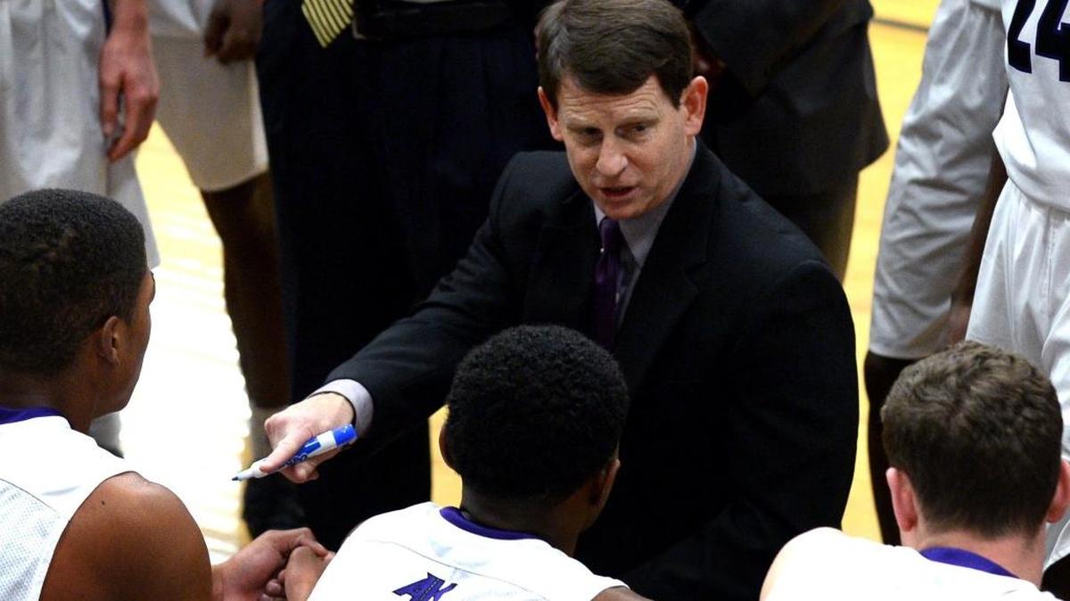 Ardrey Kell head coach Mike Craft gives his team instructions during action against Providence on Tuesday, January 31, 2017 at Ardrey Kell High School. Ardrey Kell defeated Providence 62-30.