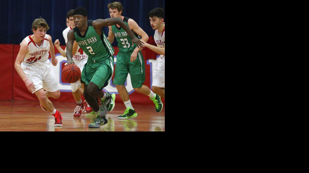 
Myers Park's Zaqwaun Matthews (2), shown leading a fast break after stealing the ball from Charlotte Catholic in the first half of a high school basketball game in December, has helped lead Myers Park to its first N.C. 4A Western Regional appearance since 2009.
