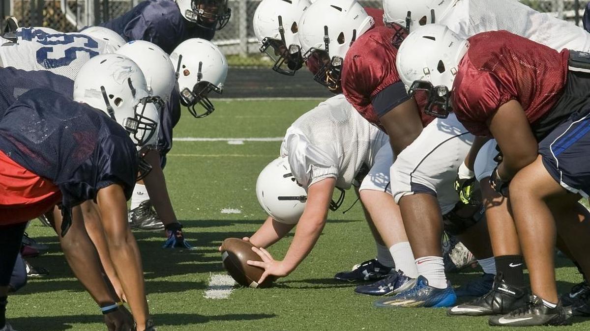 
Mallard Creek long snapper Max Durschlag grips the ball as the team practices a punting drill during football practice on Aug. 12. No. 1 Mallard Creek meets No. 3 Independence in Memorial Stadium in Charlotte on Saturday at 8 p.m. in the season opener.


