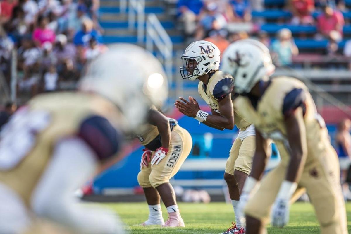Mallard Creek quarterback Jadyn Washington threw two touchdown passes in last week’s 28-21 win over 4A power Scotland County.
