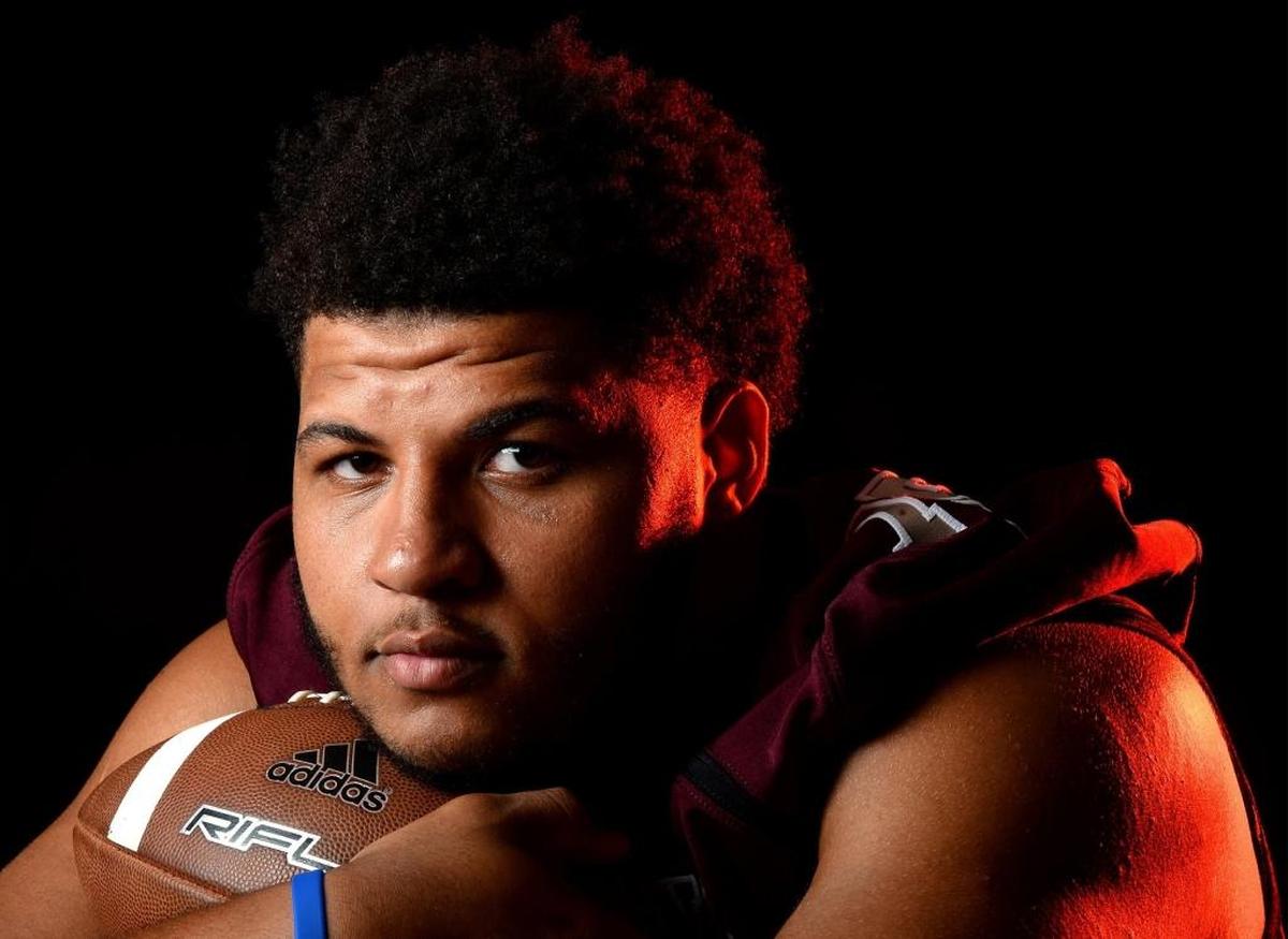 Harding High lineman Jovaughn Gwyn is tracking as a top national recruit.