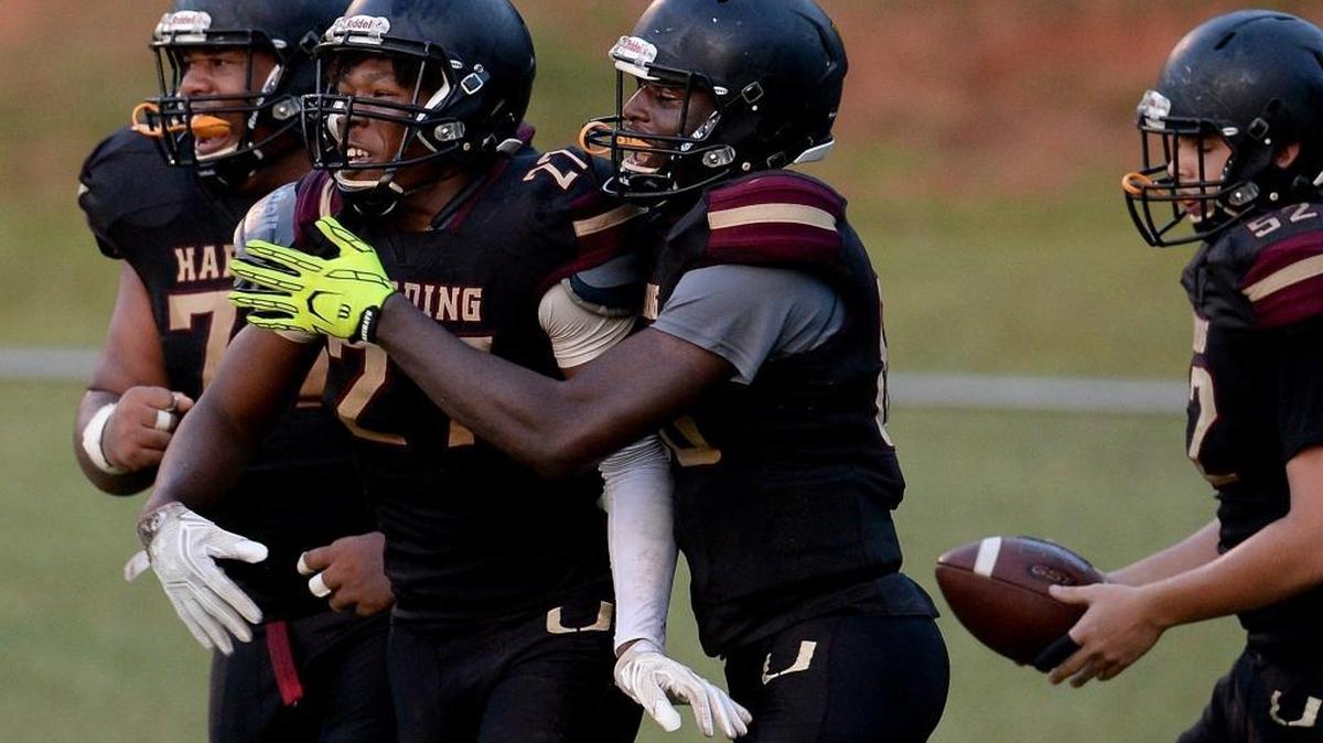 Harding running back Quavaris Crouch and his teammates are having one of the best seasons in recent school history after Friday’s 50-47 win over West Meck.