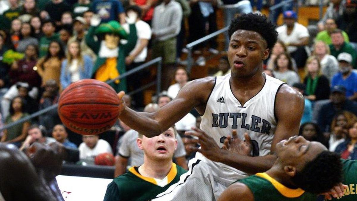 Butler Bulldogs Jah'Lil Carter, left, and the Bulldogs will try to set a new school-record for consecutive wins against Garinger Friday