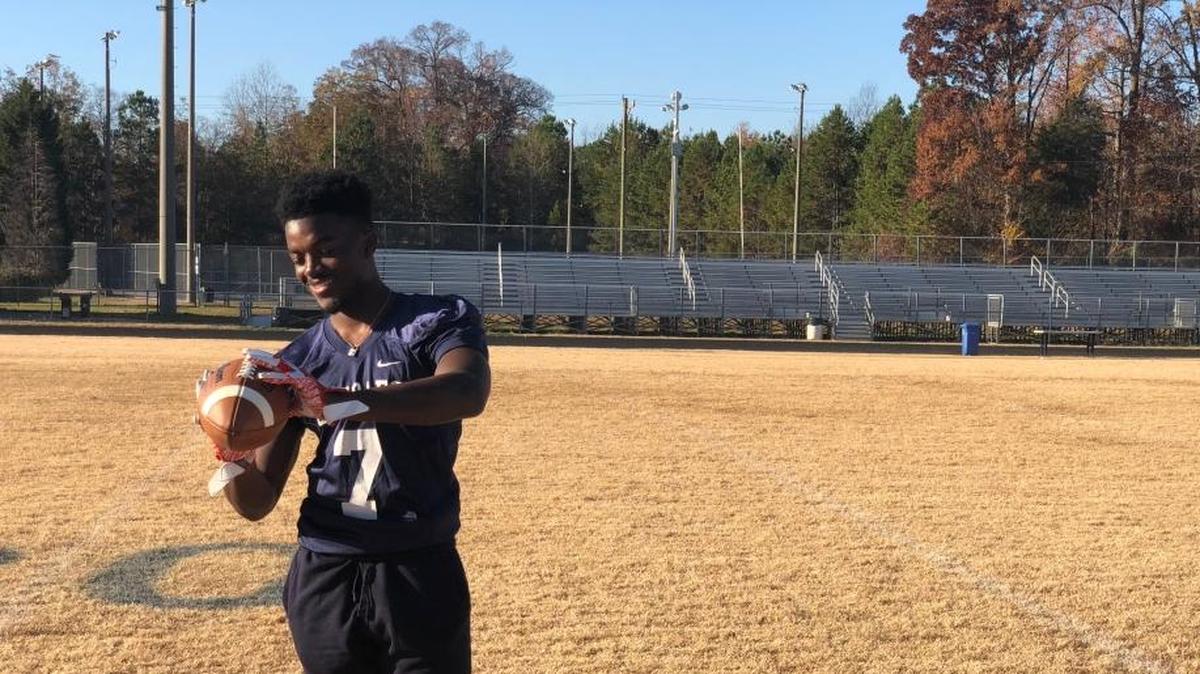 Vance High WR Jaylen Riley nearly had football taken away from him three years ago. He’s emerged as one of Vance’s best players this season. The Cougars play at Harding in the NC 4A semifinals Friday