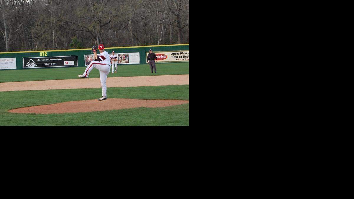 
Charlotte Catholic pitcher Nick Bruno has lost 35 pounds since the football season – he’s an offensive lineman – ended in December. His fastball consistently hits 90 to 92 miles per hour and he also throws a two-seam fastball, breaking ball and change-up.
