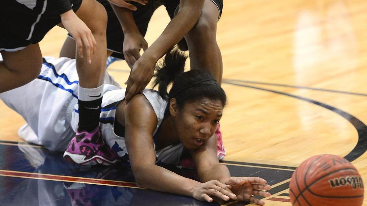 Charlotte Christain guard/forward Kerstie Phills (14) is the second leading girls basketball scorer in the Observer’s coverage area