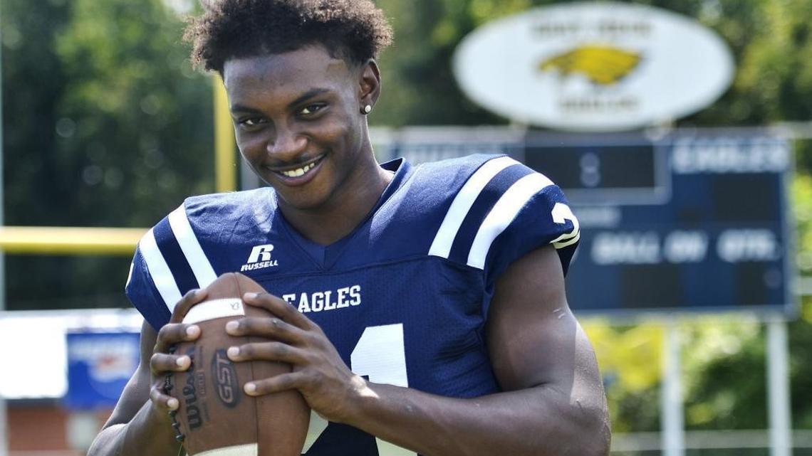 East Mecklenburg's Khamal Howard was Southwestern 4A Offensive Player of the Year last season as a sophomore. He started his junior season with 256 yards and four touchdowns against Berry last week.