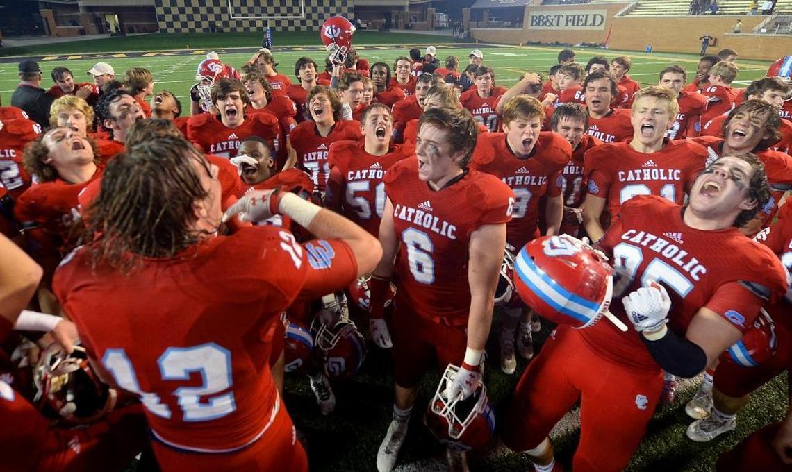 High school football has been part of Friday nights in the Carolinas for decades, but Bank of America Stadium has never hosted a game.
