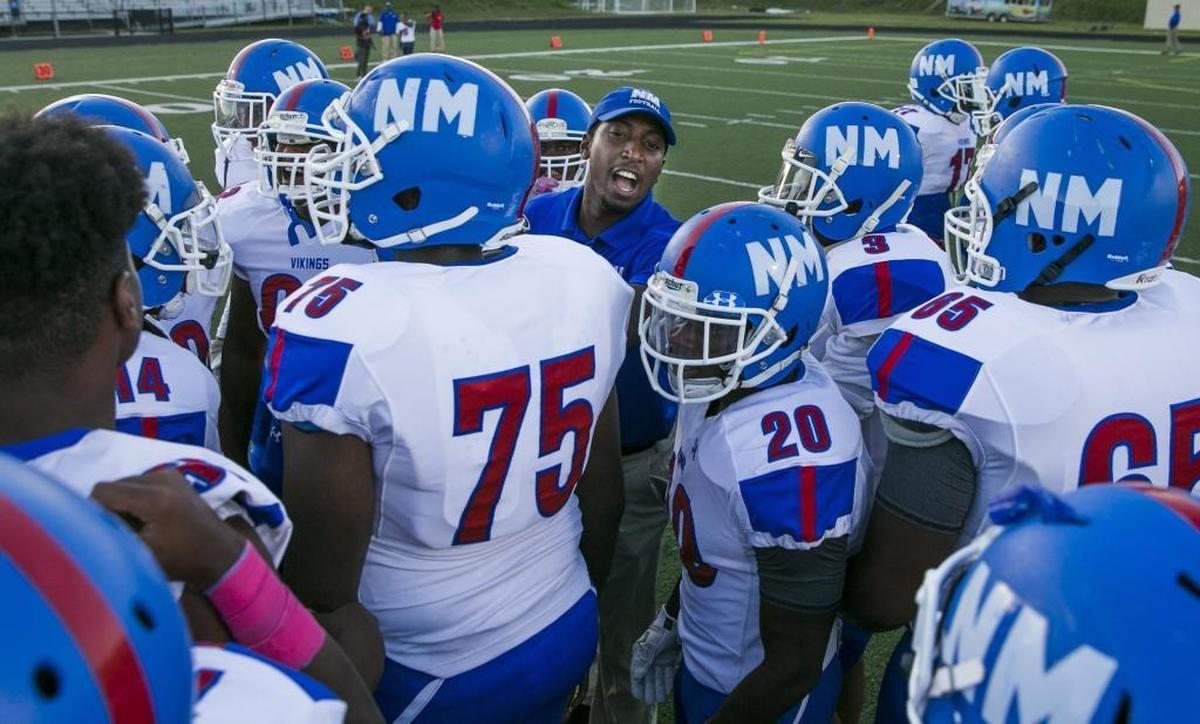 North Meck head coach Eric Morman led his team to a big win at Rocky River Friday to improve to 3-0.