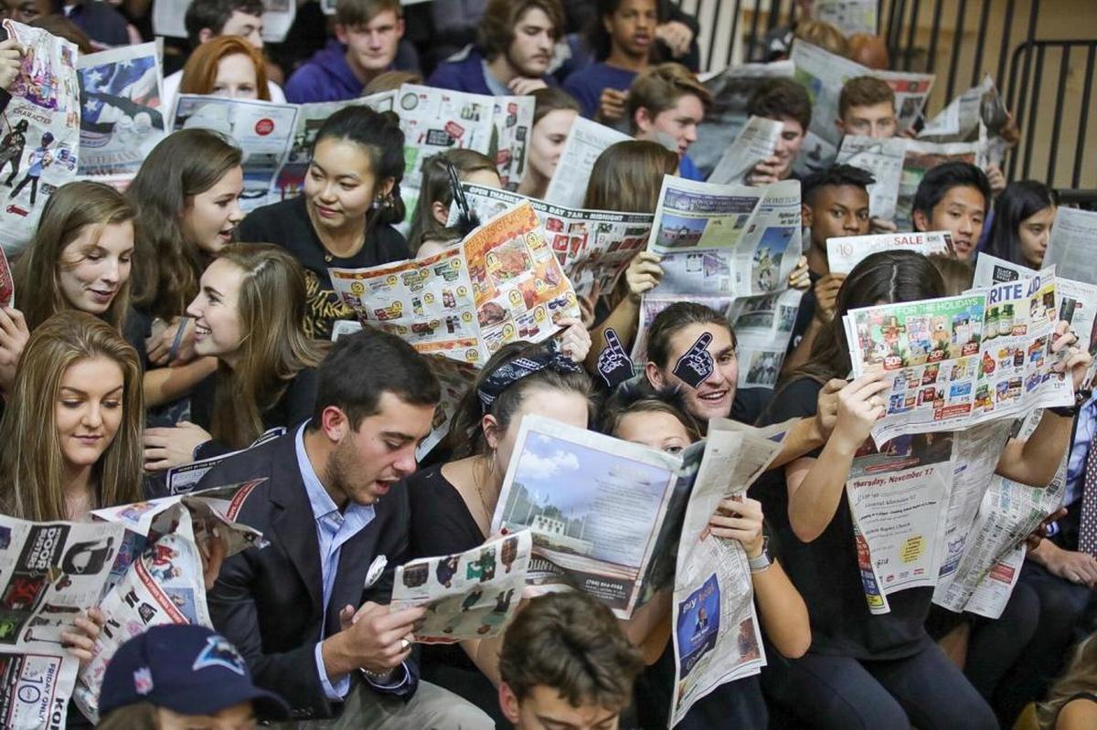 Gaston Day student section came ready to cheer on the home team as they hosted Spartanburg Day Tuesday night.