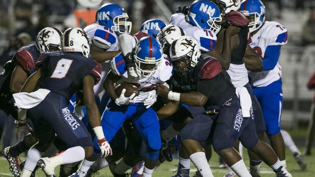 North Mecklenburg High’s unbeaten high school football team has run its way into the Observer’s Sweet 16 football poll this week.